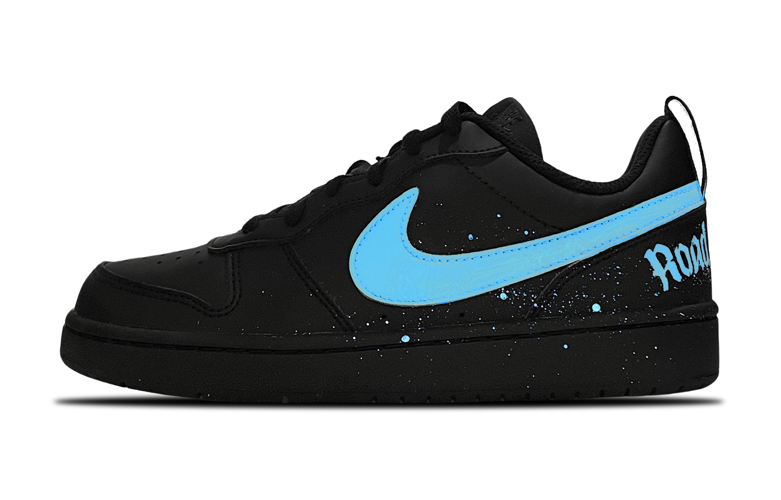 

Низкие детские кроссовки для скейтбординга Court Borough для подростков Nike, черный/синий