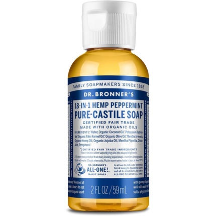 

Органическое жидкое мыло с перечной мятой Pure-Castile 59 мл Dr. Bronner's