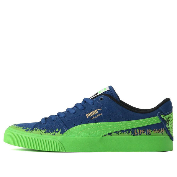 

Кроссовки suede skate x hirotton 'blue green' Puma, синий