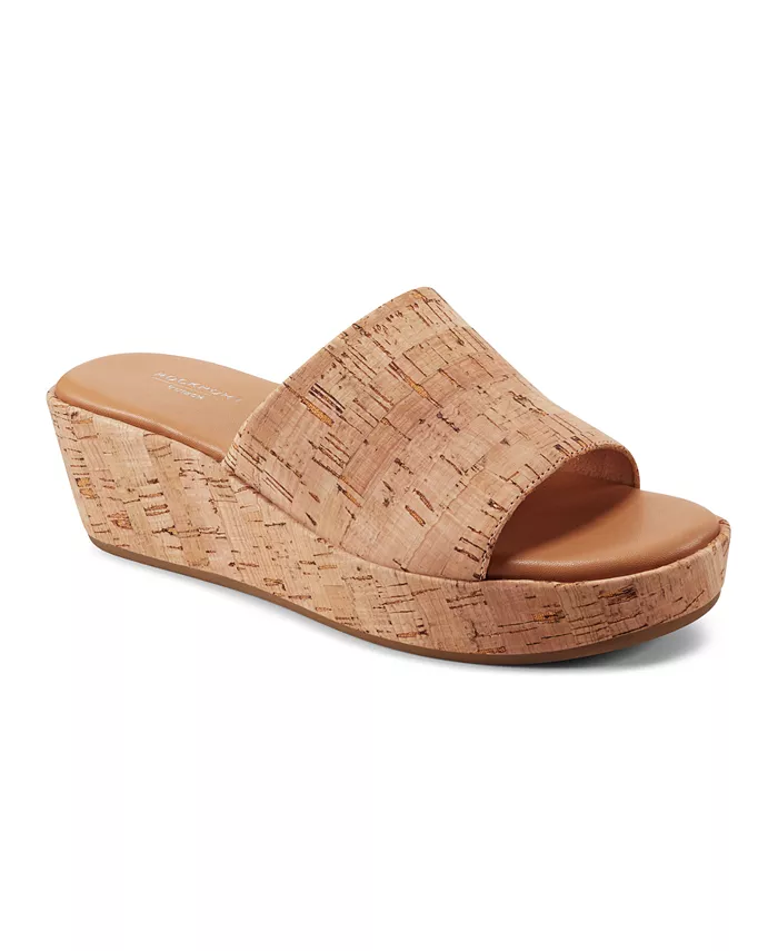 Женские сандалии-слипоны Aubriella на платформе Rockport, коричневый