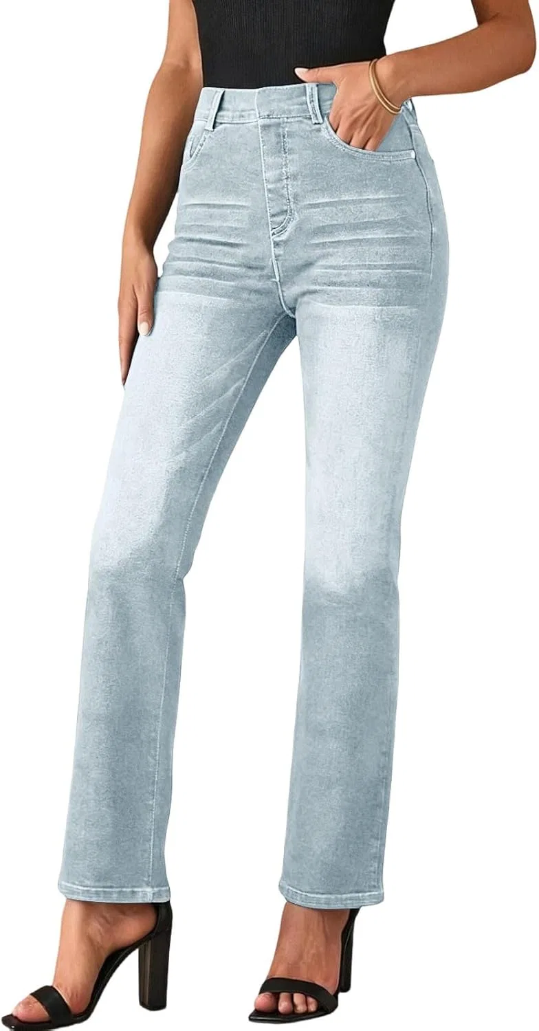 Джинсы зауженные к низу, Light Blue, Women's Denim