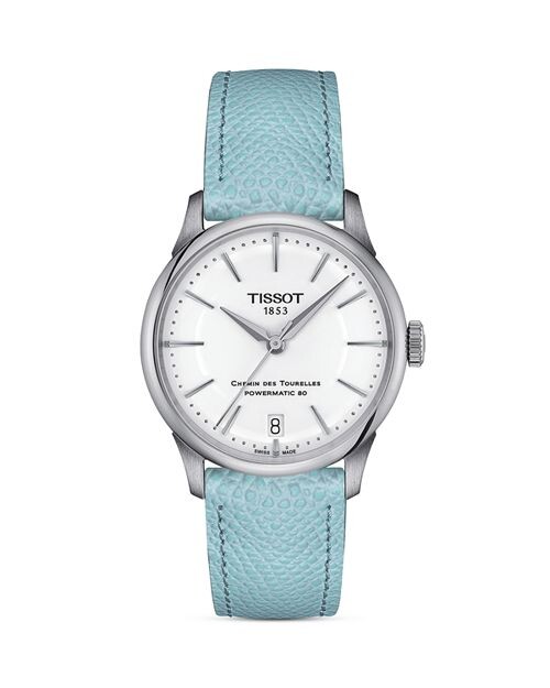 

Часы Chemin des Tourelles Powermatic 80, 34 мм Tissot, цвет Silver