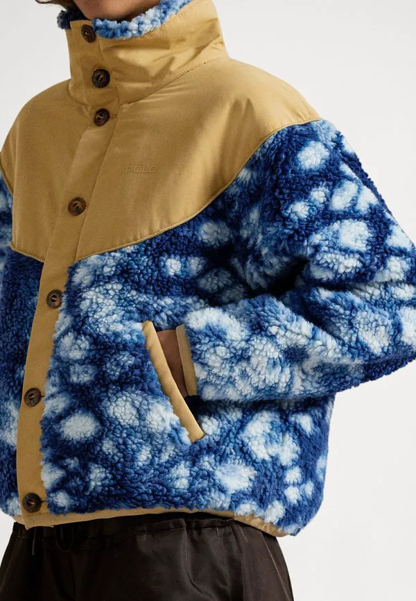 Куртка из гибридного флиса с эффектом тай-дай и рипстопа. Polo Ralph Lauren, Tie Dye Jacquard — фото 4