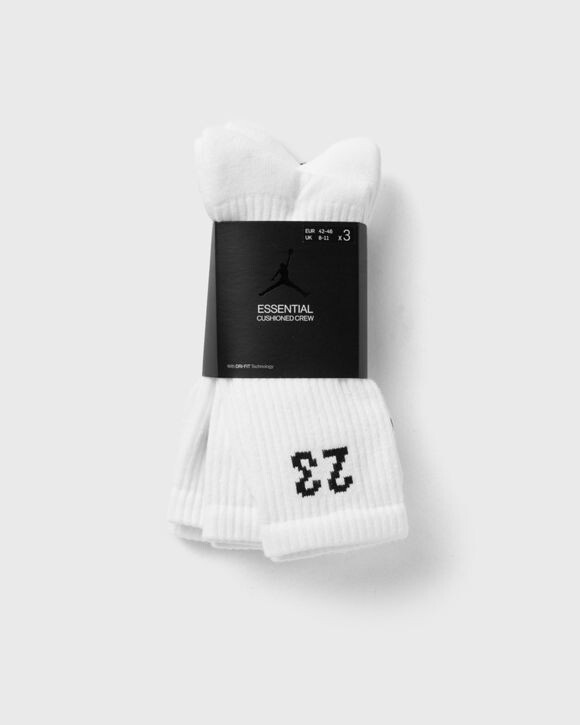 

Носки Jordan Essentials Crew Socks (3 Pairs), белый/черный