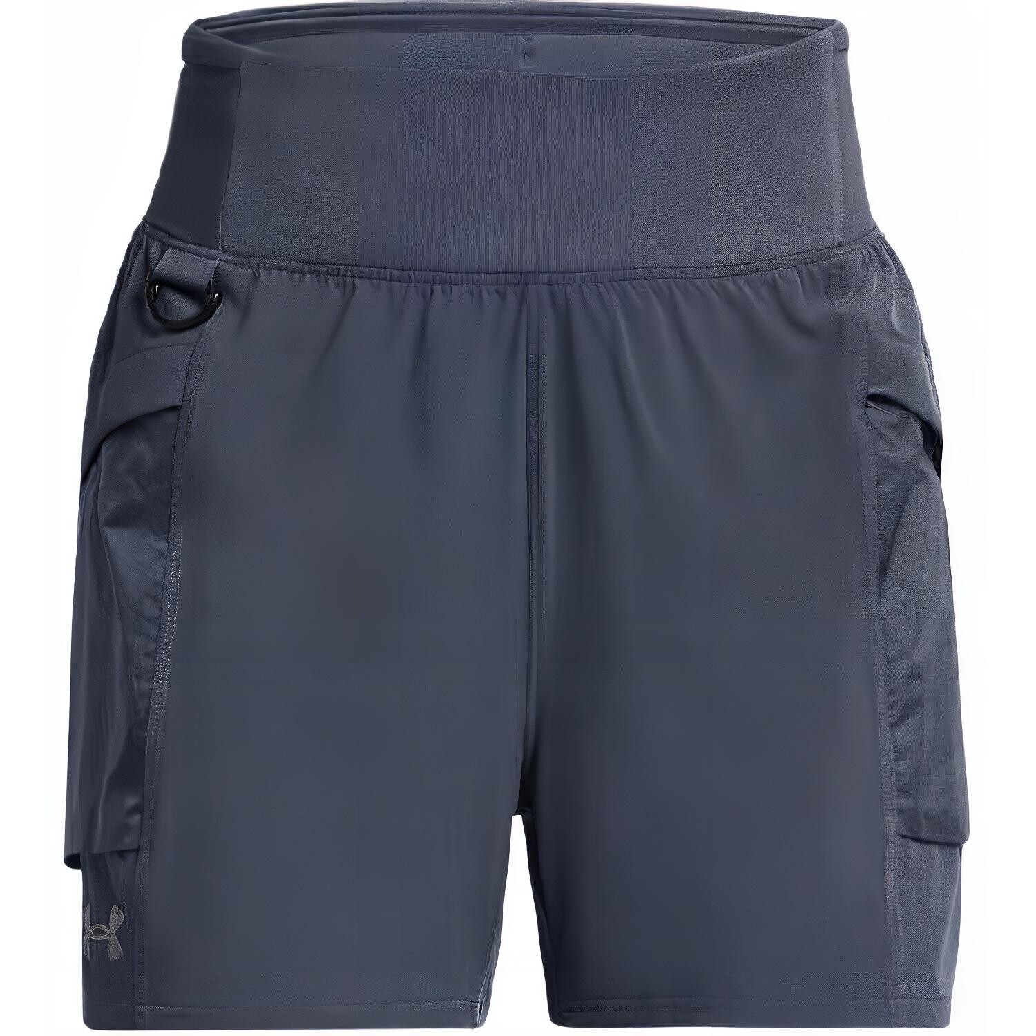 

Запуск повседневных шорт женские Downpour серые Under Armour