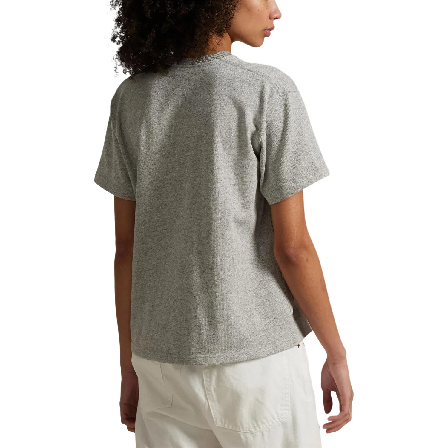 Футболка Relaxed Fit Jersey Polo Ralph Lauren, Pebble Stone Gray — фото 4