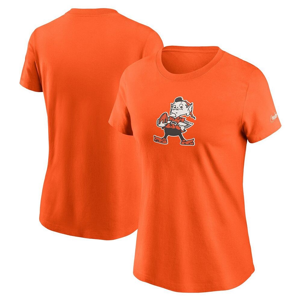 

Женская футболка с логотипом Nike Orange Cleveland Browns Primary, цвет Brn Orange