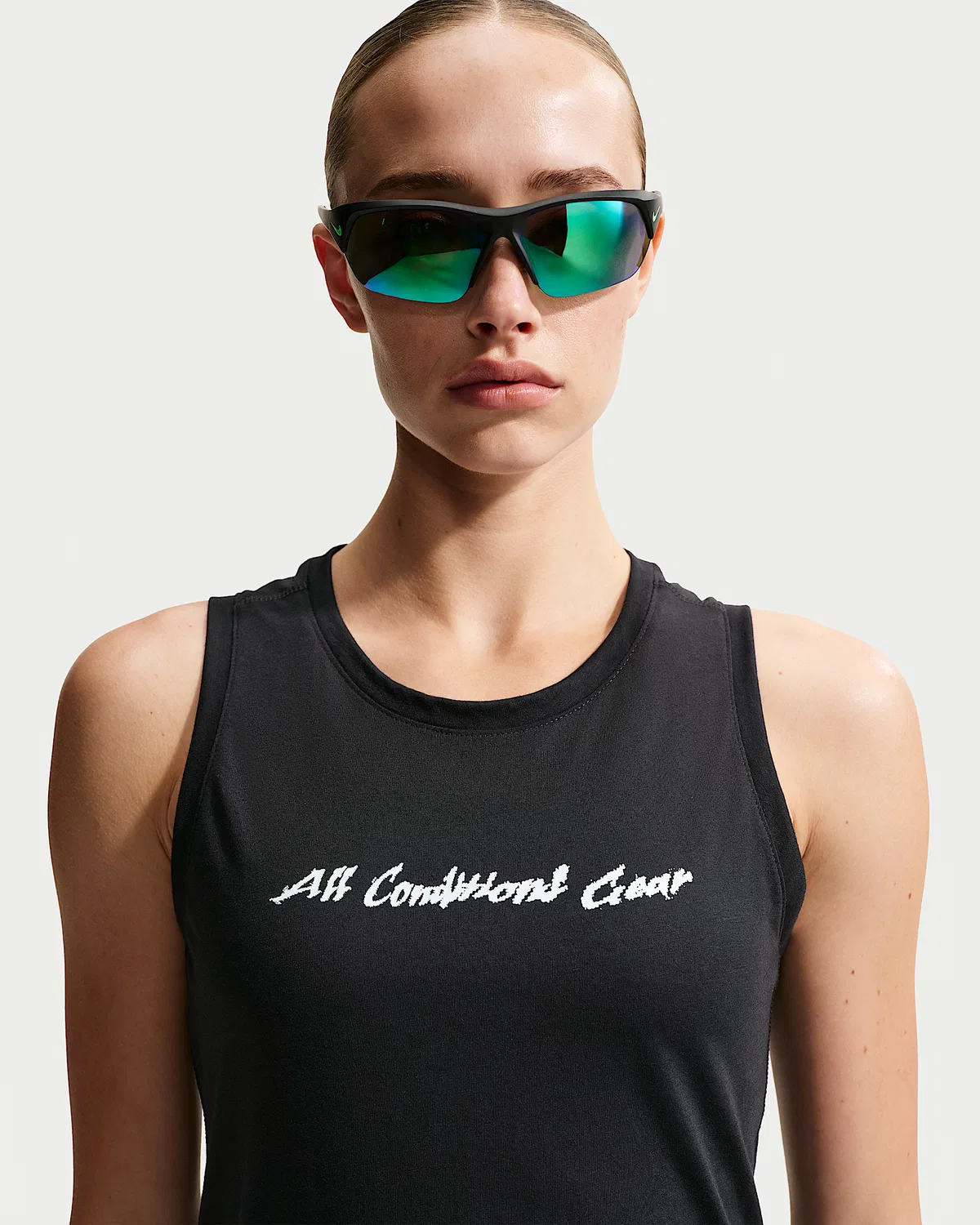 Женский топ для трейлраннинга Dri-FIT Nike ACG "Solar Chase", Black/Summit White — фото 3