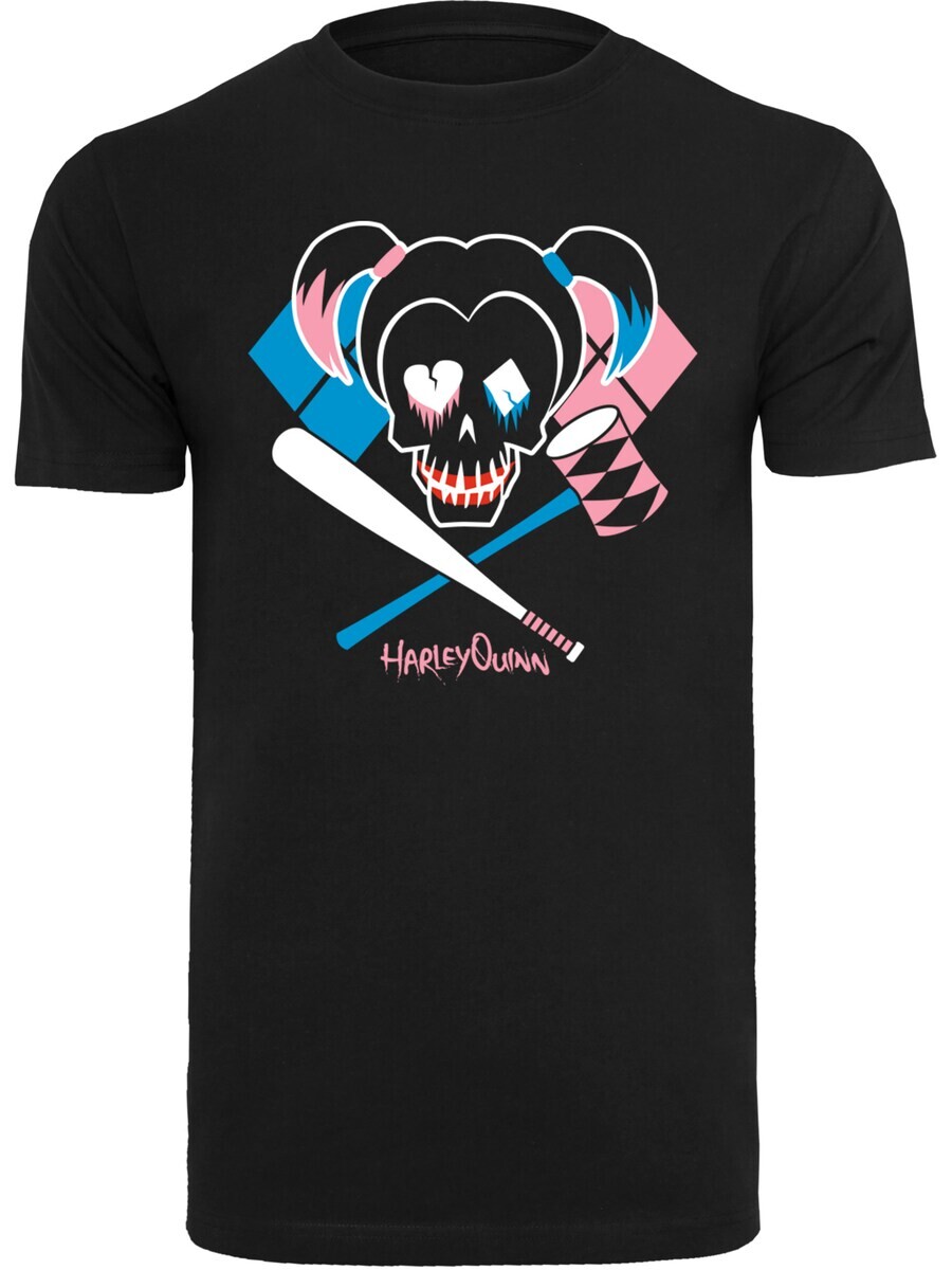 

Классическая футболка F4NT4STIC Shirt Suicide Squad Harley Quinn Skull Emblem, черный