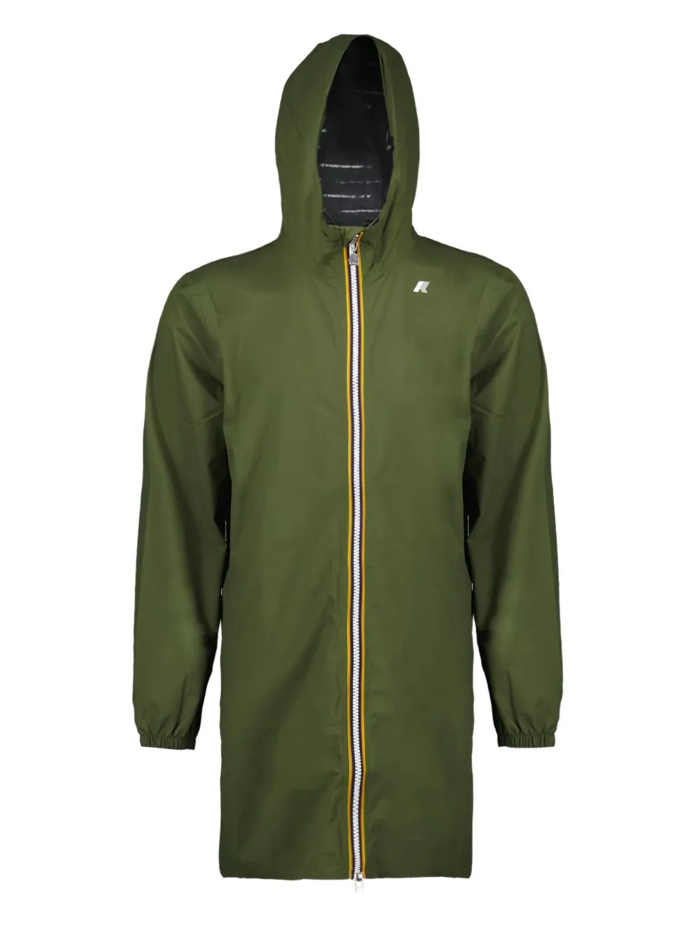 

Пальто на молнии с капюшоном K-Way, зеленый