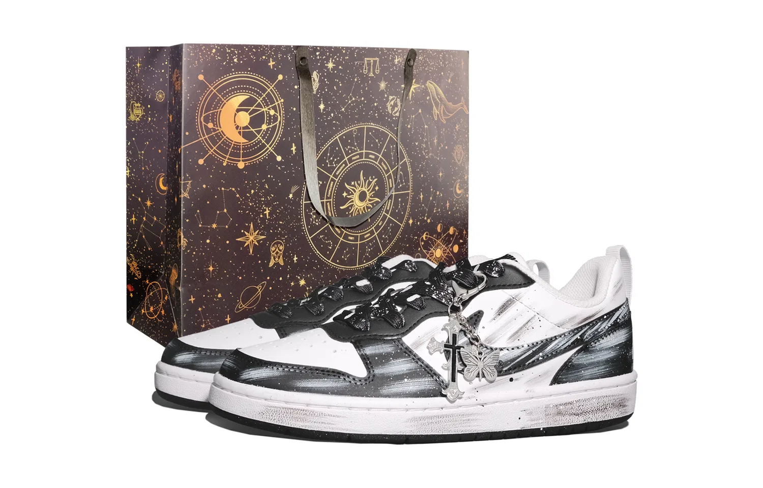 Кроссовки для скейтбординга Court Borough Walk The Path Alone Low top Kids', Black, для подростков Nike