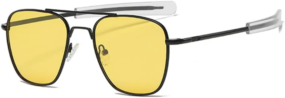 

Классические поляризованные солнцезащитные очки для мужчин, винтажные очки для вождения, солнцезащитные очки для мужчин gafas de sol hombre KTUCN, Yellow Black