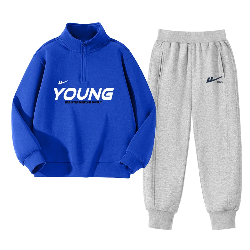 Детская повседневная спортивная одежда WARRIOR, Colorful Blue/H Youth White Text-Gray/H Navy Blue K