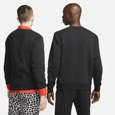 Футболка Nike Sportswear Club Fleece, черный/белый — фото 3