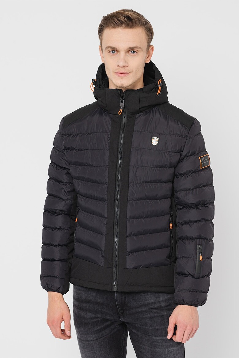 

Стеганая зимняя куртка Aurelien Geographical Norway, черный
