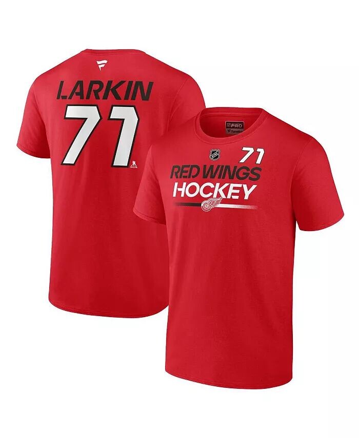 

Мужская футболка Dylan Larkin Red Detroit Red Wings Authentic Pro Prime с именем и номером Fanatics, красный