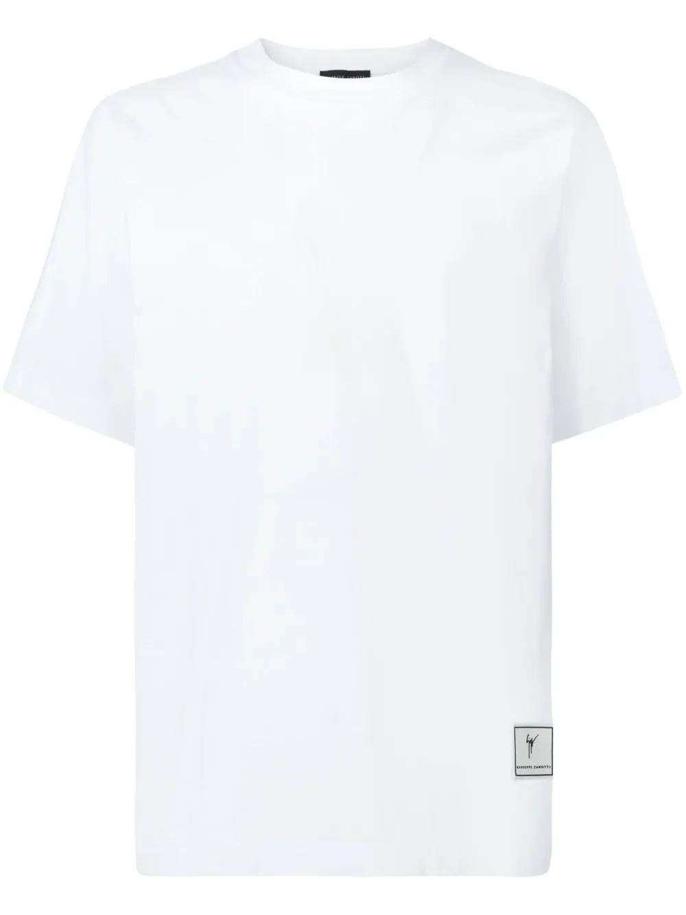 

Футболка с коротким рукавом и нашивкой с логотипом Giuseppe Zanotti, белый