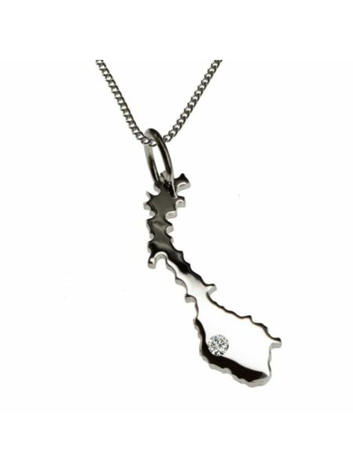 

Schmuckador Цепочка 50 см + Норвегия с бриллиантом из серебра 925 пробы