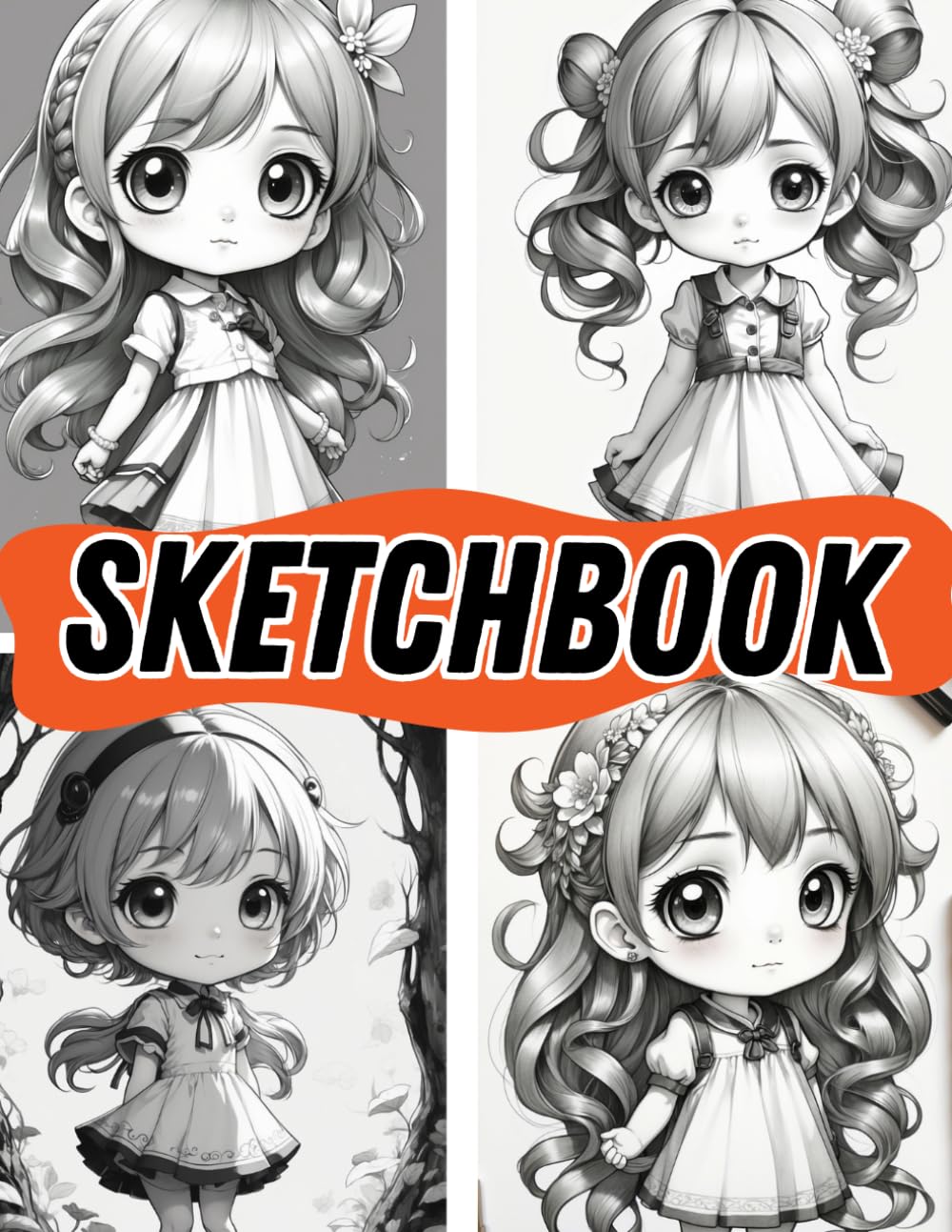 

Sketchbook: Cute Chibi Girls: Refine your drawing skills with adorable chibi templates-perfect for beginners, hobbyists, and professional artists (Independently published)