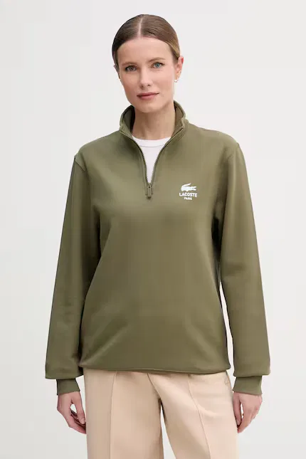 Худи Lacoste, зеленое, из 100% хлопка — фото 3
