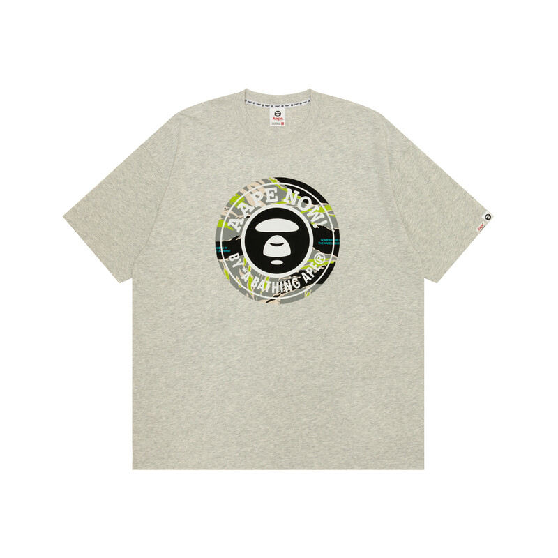 

BY *A BATHING APE Хлопковая футболка с принтом логотипа Aape, белый