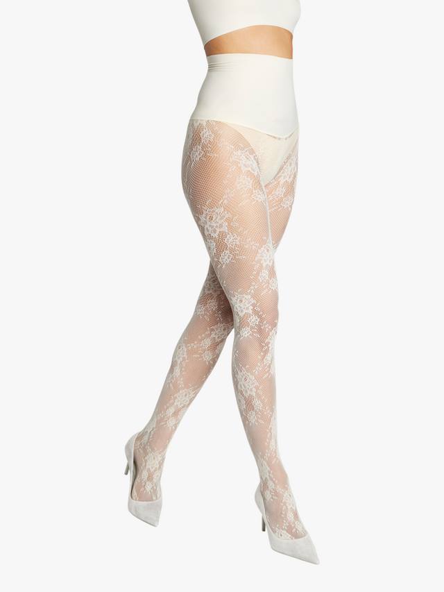 

Ажурные колготки с цветочным узором Heist, Vintage Ivory