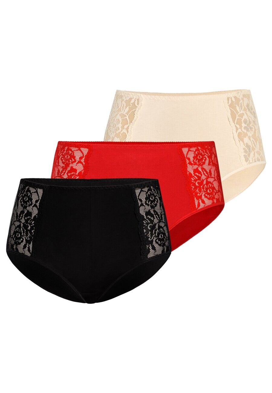 

Трусы TEYLI Boyshorts Loren, цвет cream/red/black