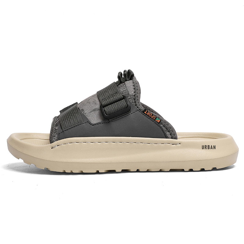 

URBAN AUTHENTIC Серые слайдеры для мужчин, цвет Gray