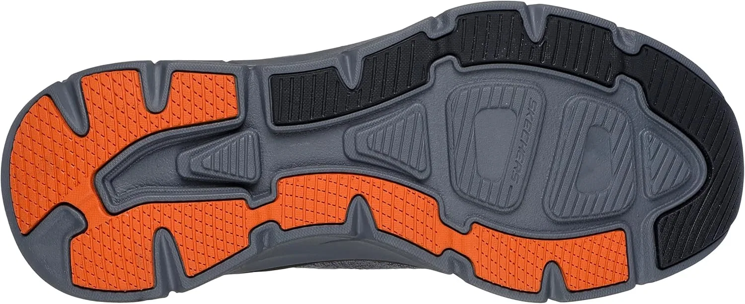 Мужские кроссовки Skechers D'lux Walker 2.0 Reelertrainers, Charcoal Orange — фото 2