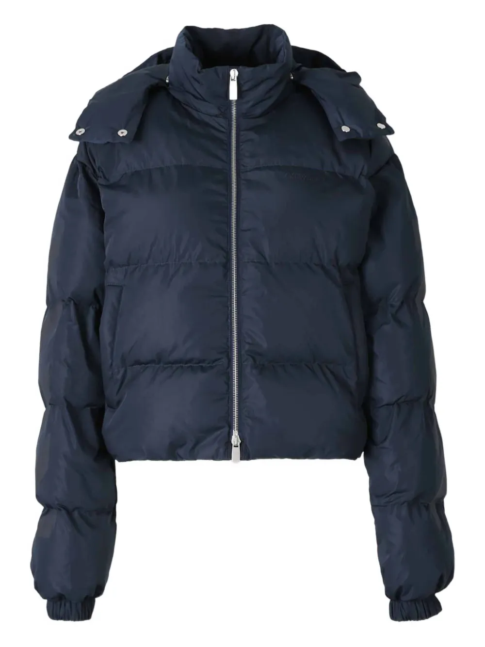 

Стеганая куртка с капюшоном OFF-WHITE, синий