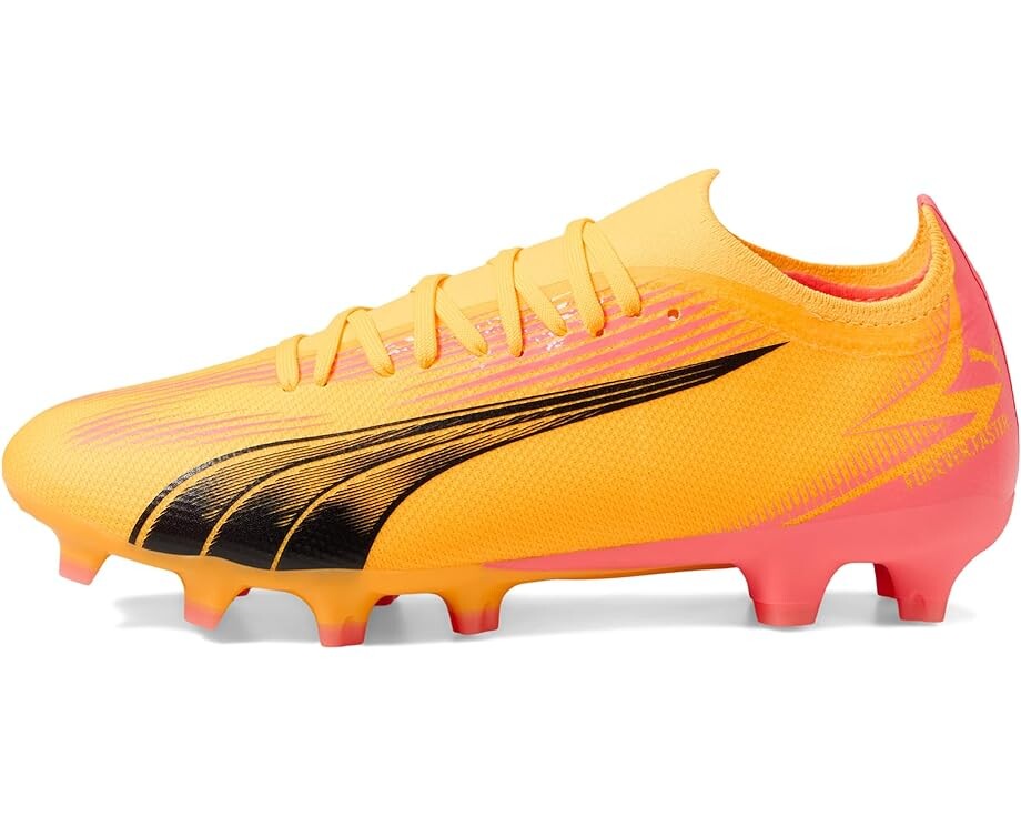 Кроссовки PUMA Ultra Match Firm Ground/Artificial Ground, цвет Sun Stream/Puma Black/Sunset Glow — фото 4