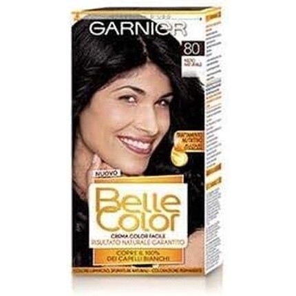 

Стойкая краска для волос Belle Color 80 Черный Garnier