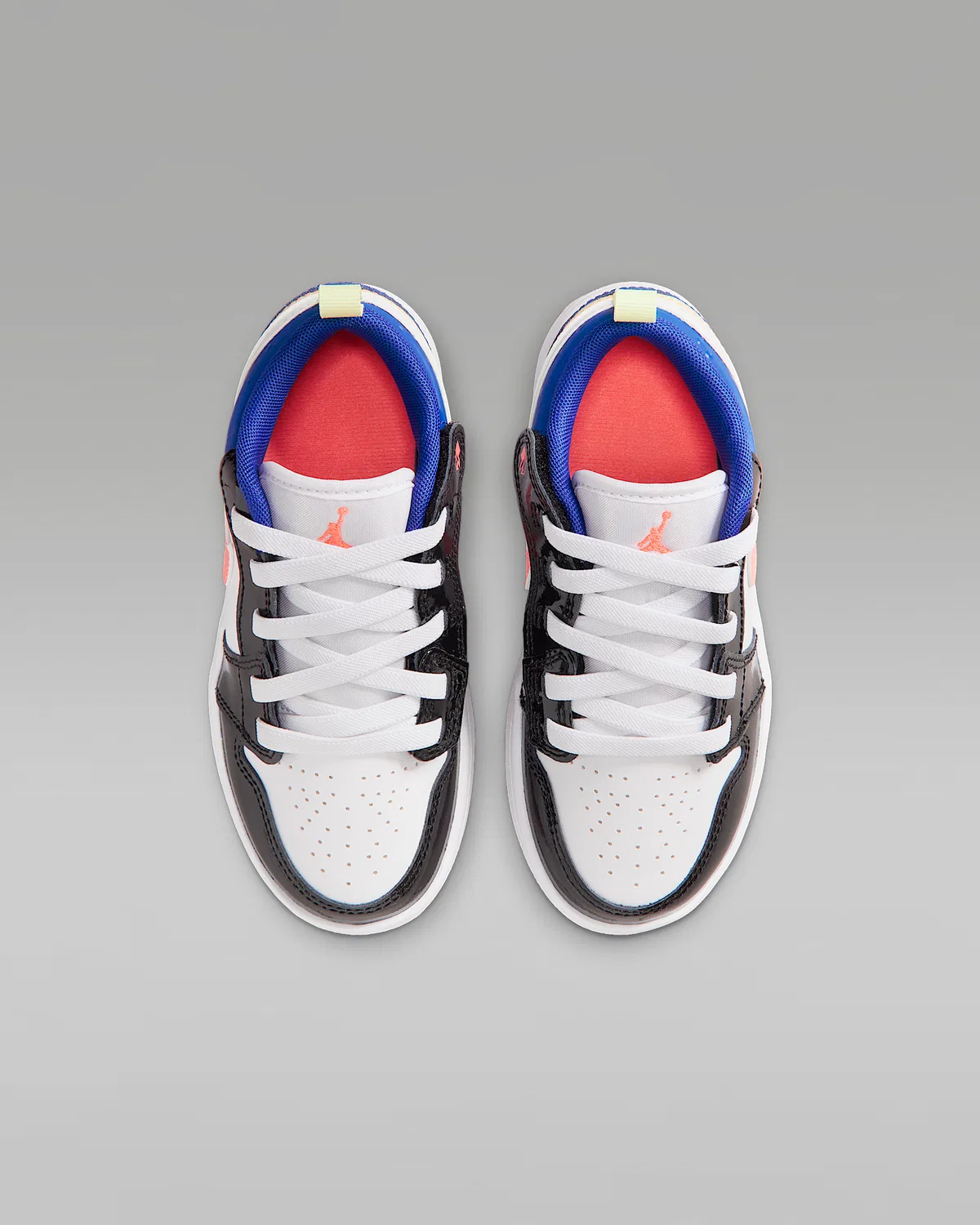 Детские кроссовки Jordan 1 Low Alt SE, White/Black/Game Royal/Bright Mango — фото 4