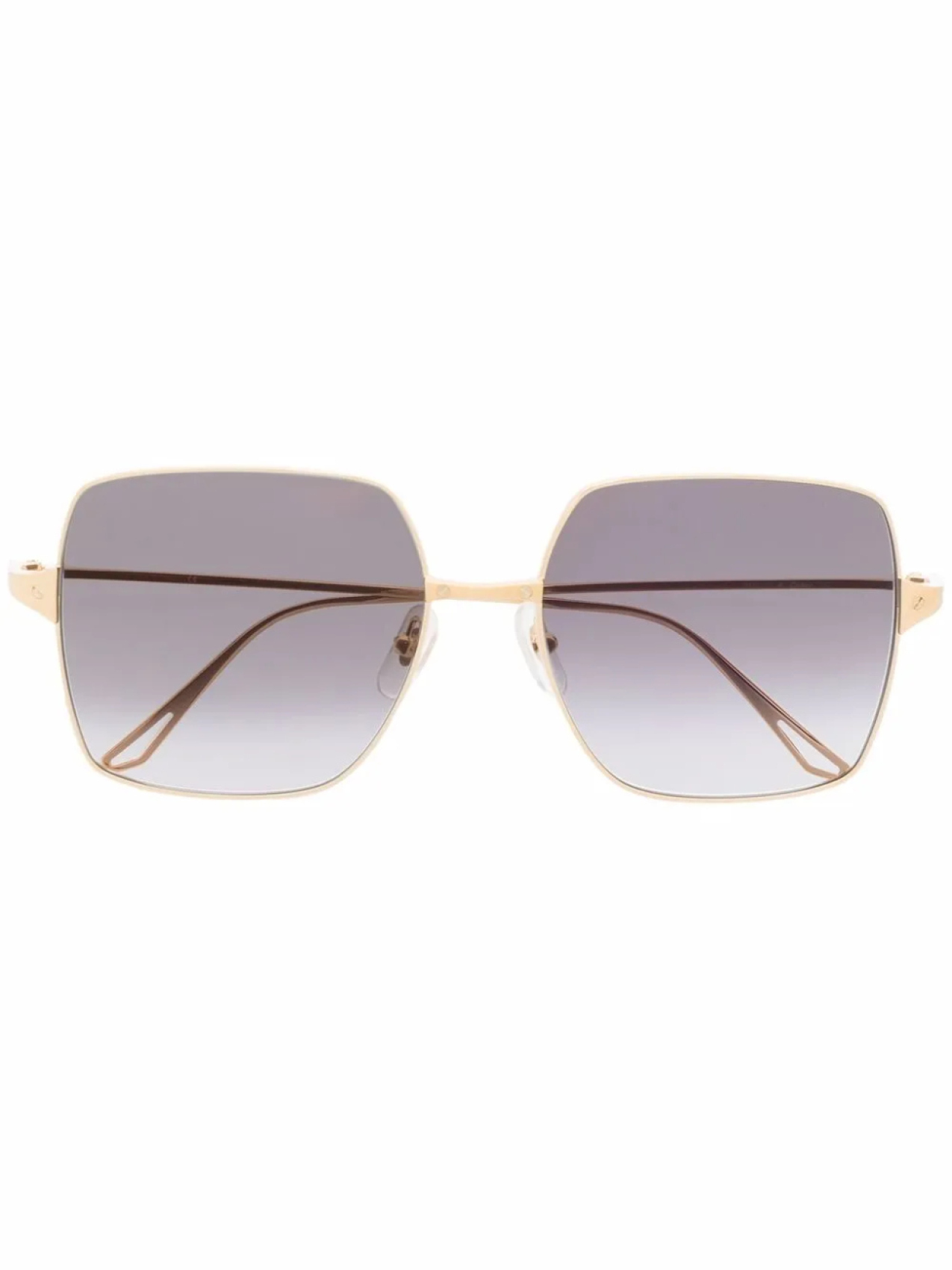 

Солнцезащитные очки в квадратной оправе Cartier Eyewear, золотой