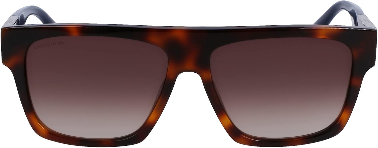 

Lacoste мужские L984s прямоугольные солнцезащитные очки, Tortoise