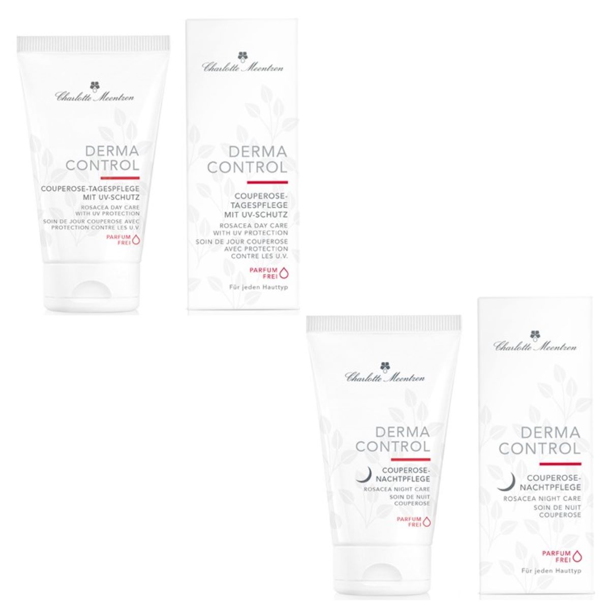 

Крем для лица derma control couperose tages-u. nachtpflege 2er set Charlotte Meentzen, количество 1 шт.