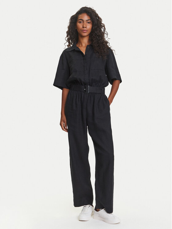

Комбинезон стандартного кроя Ess WW0WW47168 Tommy Hilfiger, черный