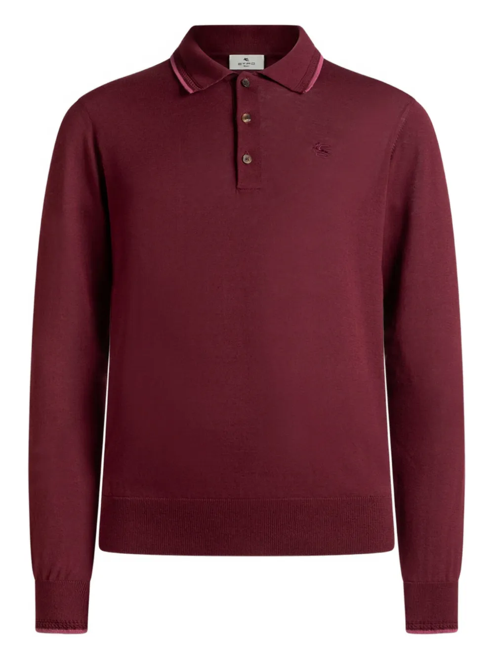 

Поло с вышивкой Pegaso Etro, красный