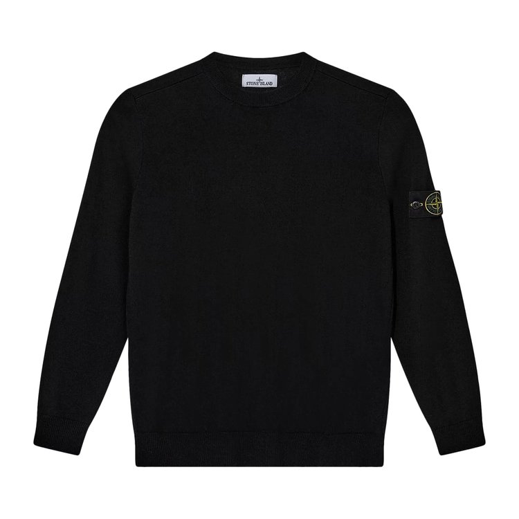 

Джемпер Stone Island Logo Patch Crewneck Jumper, черный