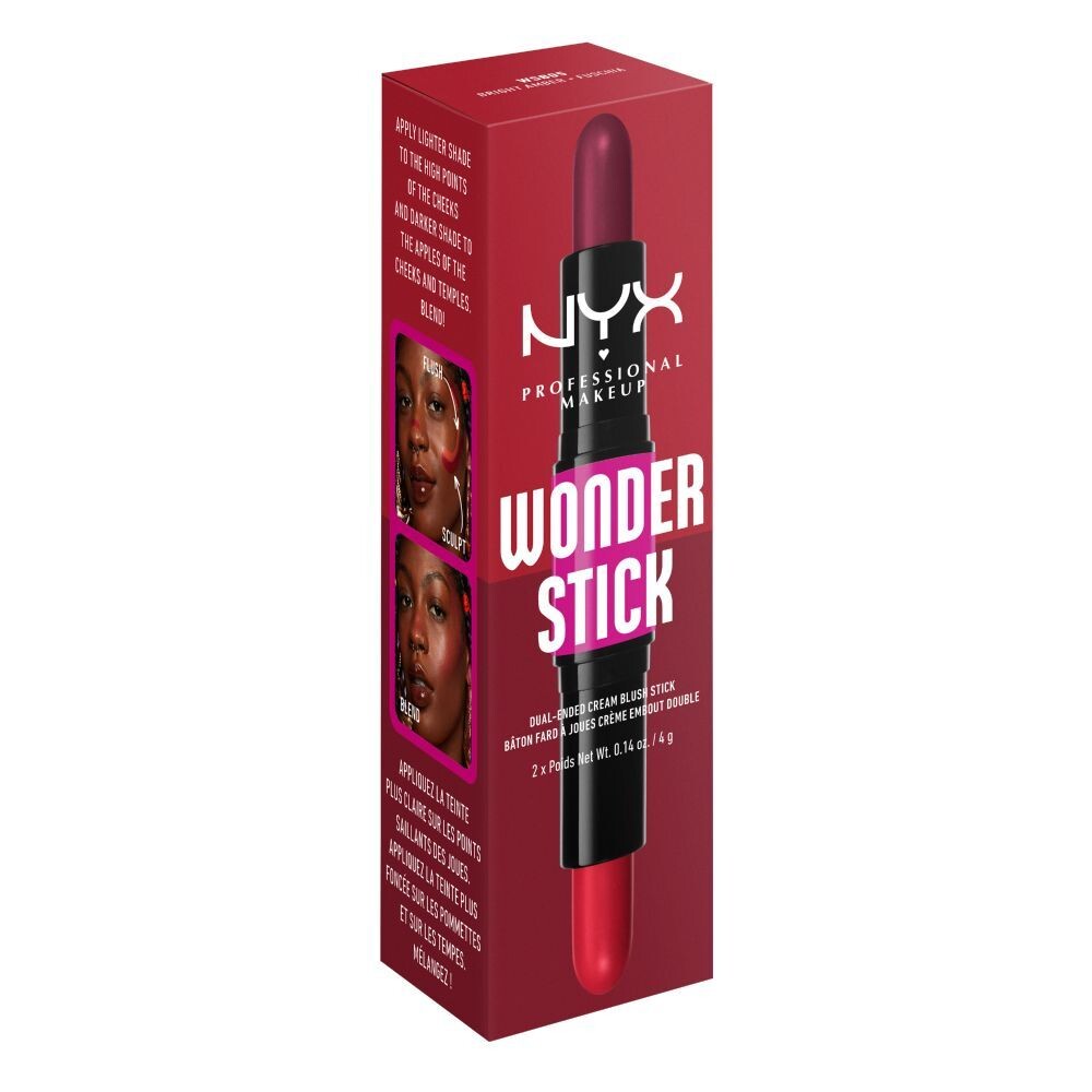 Кремовые румяна Nyx Wonder Stick, Bright Amber + Fuschia — фото 3