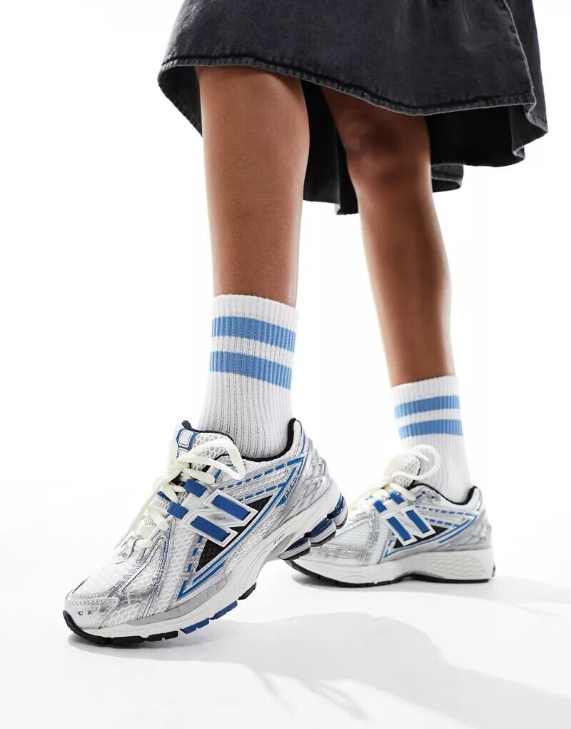 

Серебристые и синие кроссовки New Balance 1906, Синий, Серебристые и синие кроссовки New Balance 1906