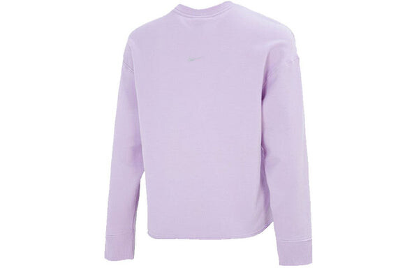 Свитер yoga luxe casual sports round neck pullover hoodie purple Nike, фиолетовый — фото 2