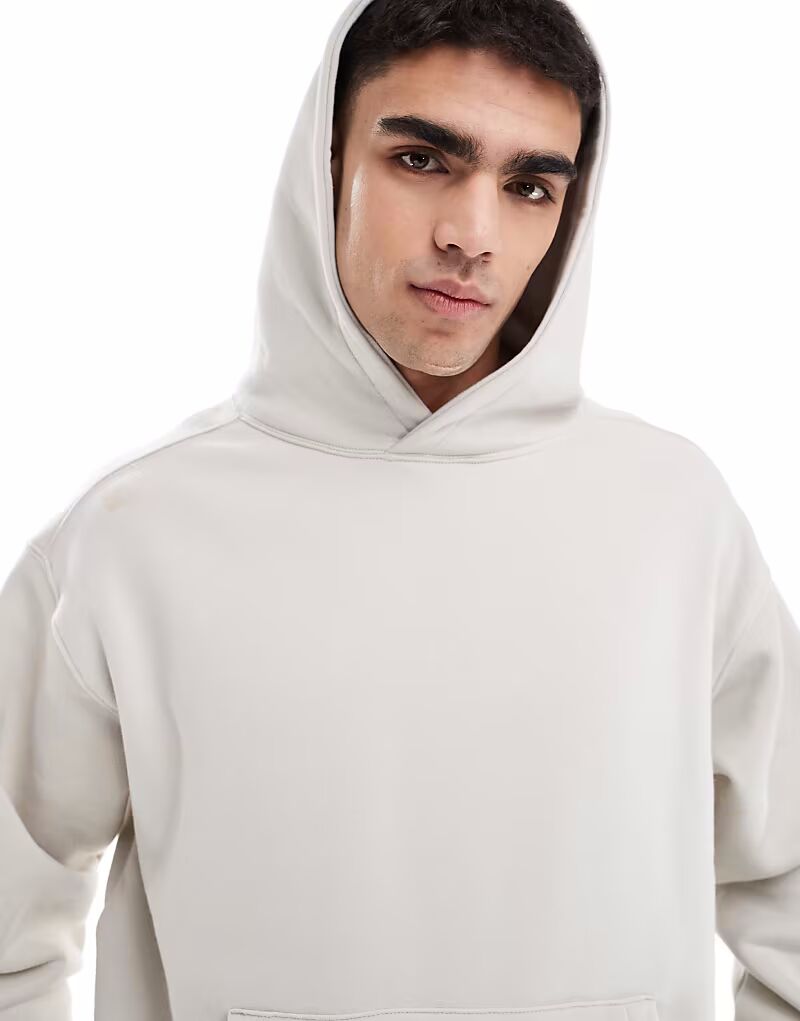 

Толстовка с капюшоном из хлопка On box fit в косточке Cotton:On