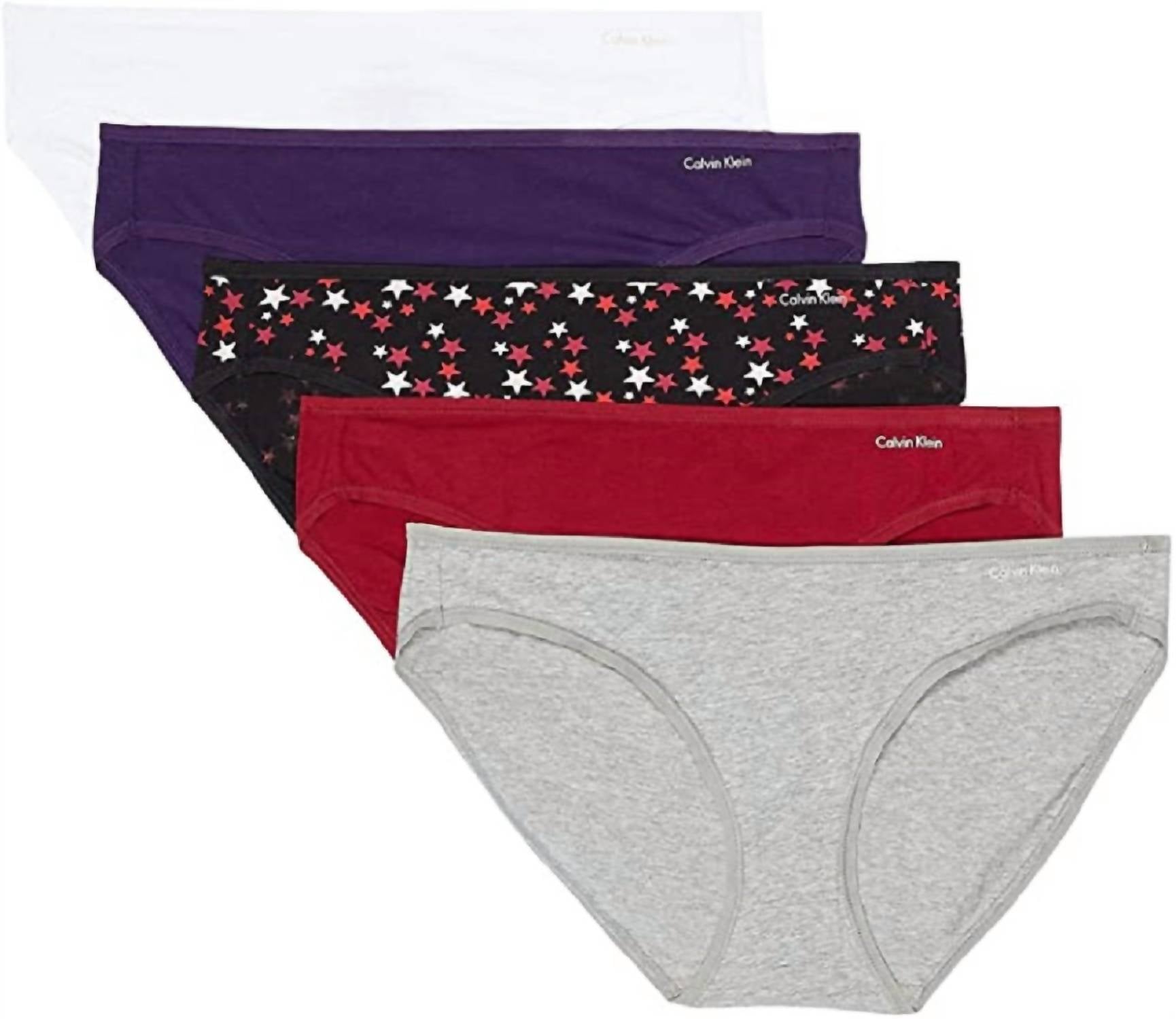 

Купальник женский Calvin Klein, цвет grey heather/rebellious/twinkle black/purple