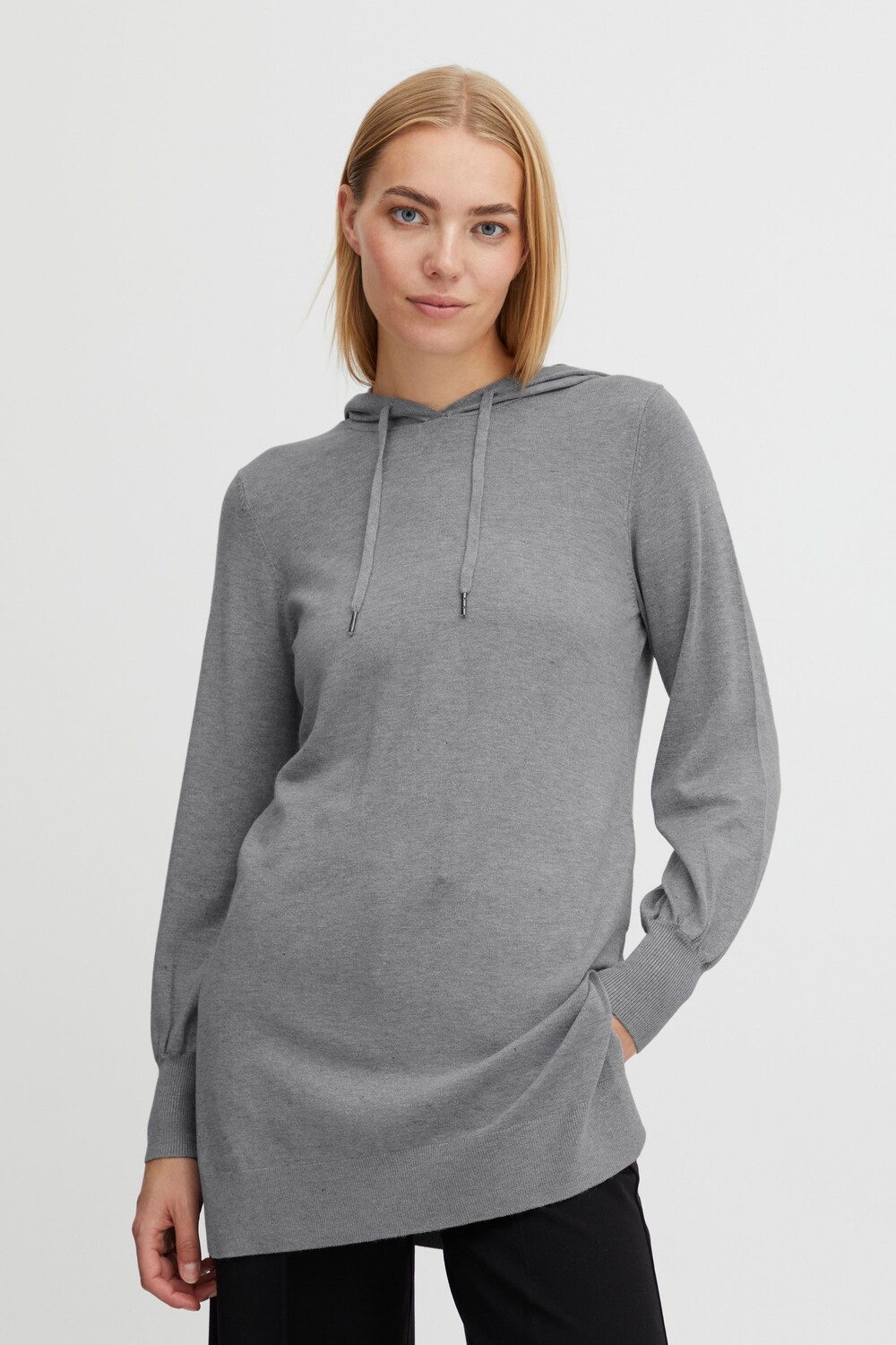 

Свитер b.young Long BYMMPIMBAH HOODIE 20811923, серый