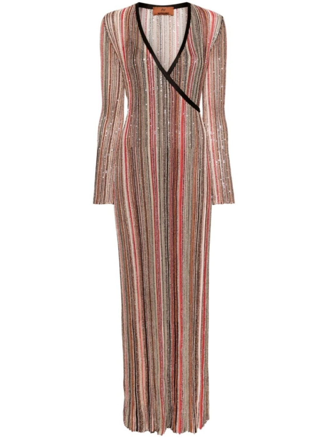 

Missoni платье макси с пайетками, черный