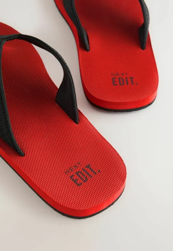Сандалии-вьетнамки Regular fit edit flip flops Next, красный — фото 4