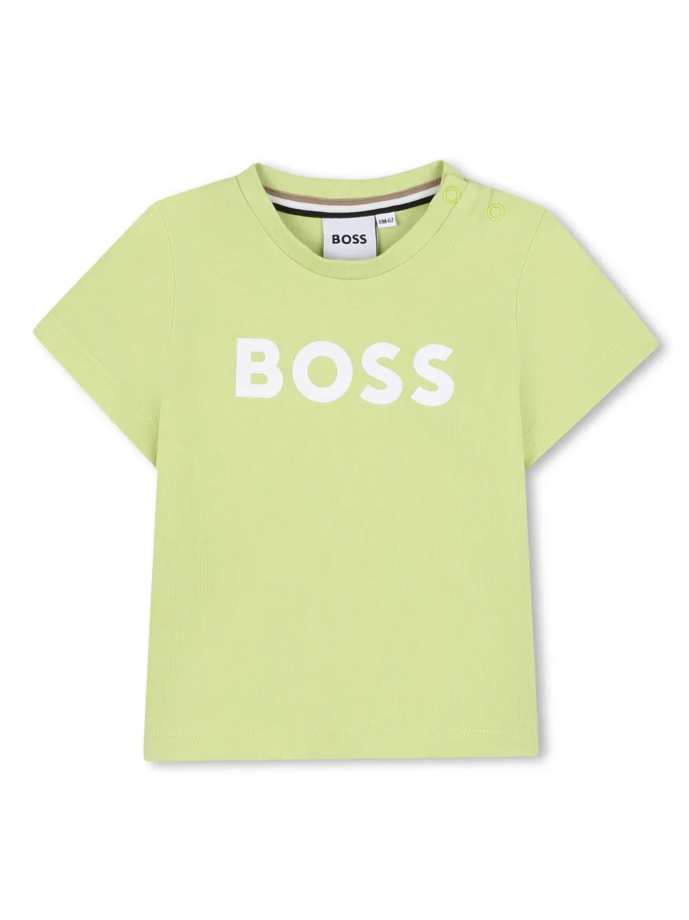 

Футболка с логотипом BOSS Kidswear, зеленый