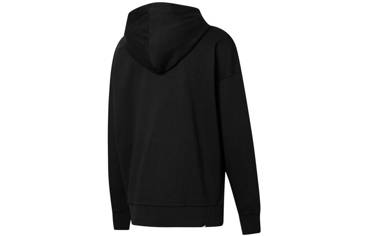 Толстовка (WMNS) PUMA Her Solid Color Sports Drawstring Hoodie Black 847688-01 — фото 2