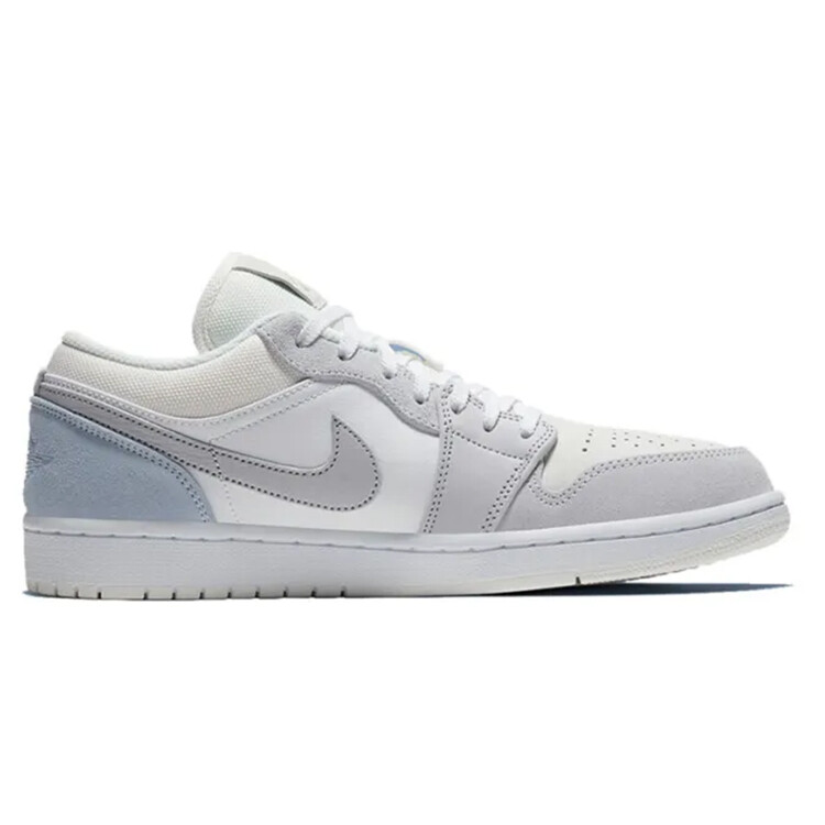 

Кроссовки Air Jordan 1 Vintage Basketball Shoes Unisex Low-top Grey/white, серый
